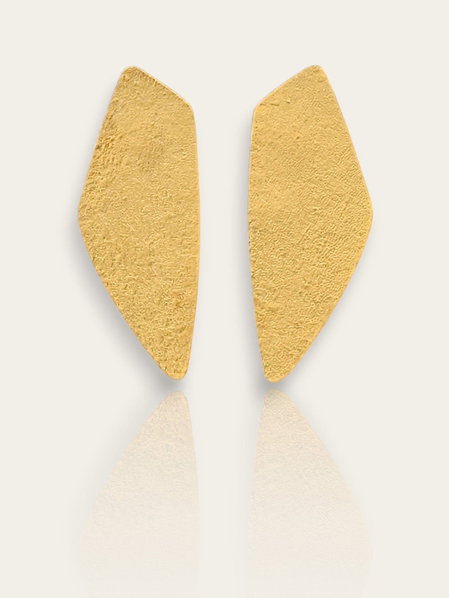 Aros Petra M Dorado - Piel de Cactus Folia Textil - Phibra